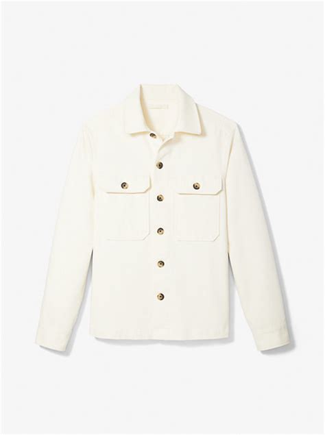 Shop Michael Kors Corduroy Shirt Jacket 